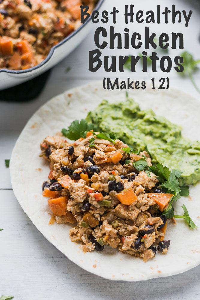 Best Healthy Chicken Burritos (Makes 12) - 3 Scoops Of Sugar